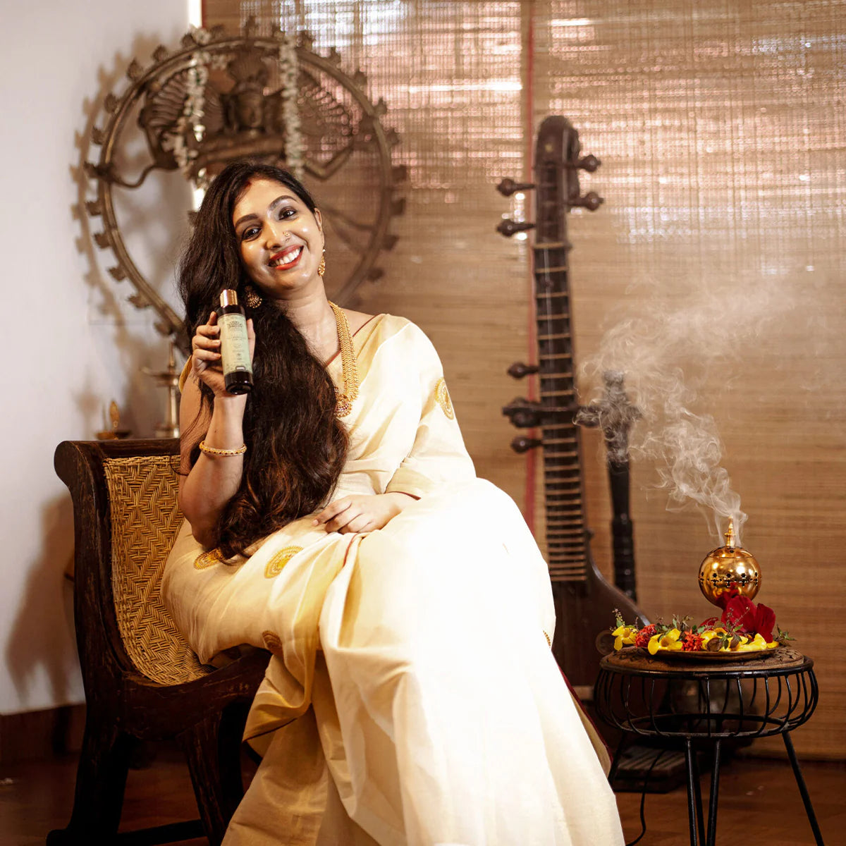 Neelibhringadi Tailam | Ayurvedic Hair Oil (200ml) - YadaSutra