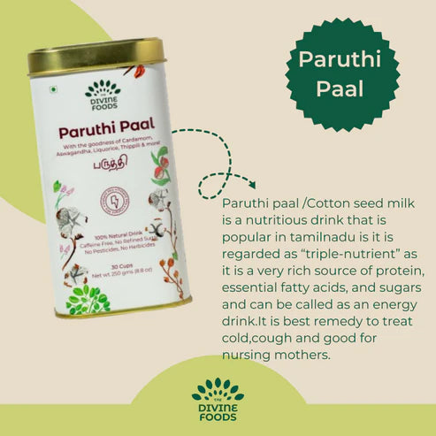 Paruthi Paal-Cotton Seed Instant Latte Mix - Divine Foods