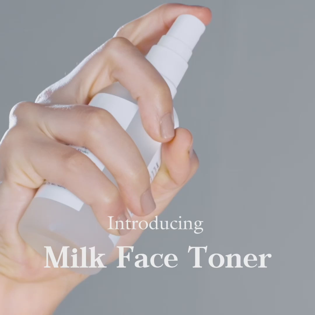 Load video: Milk Face Toner (Earth marine water - Pore minimise) - Vilvah