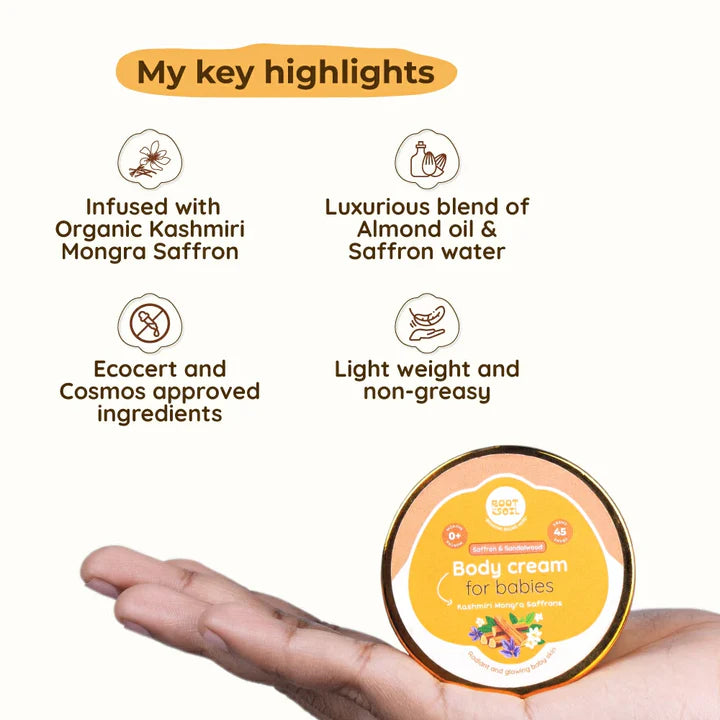 Saffron & Sandalwood Body Cream Root and Soil