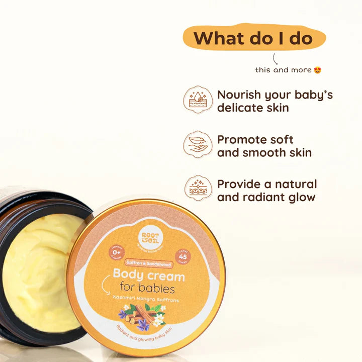 Saffron & Sandalwood Body Cream Root and Soil