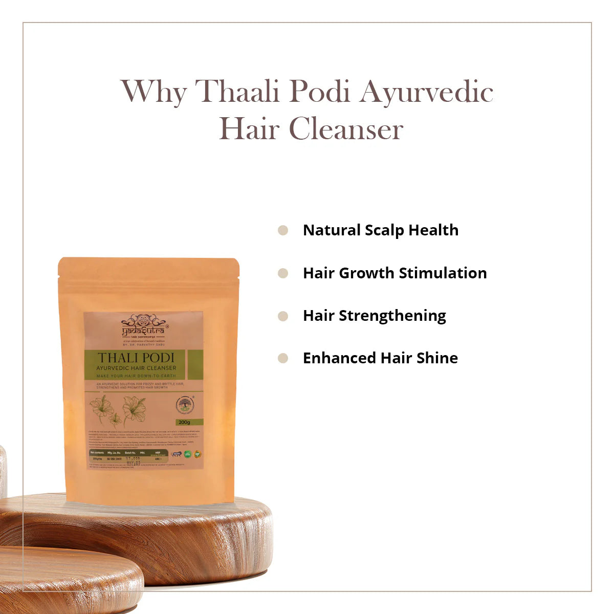Thaali Podi Ayurvedic Hair Cleanser (200g) - YadaSutra