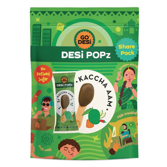 Popz pack of 8 - Kachha aam - GO DESi
